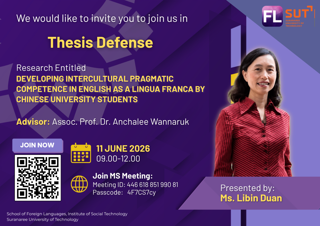 Thesis Defense – Ms. Libin Duan